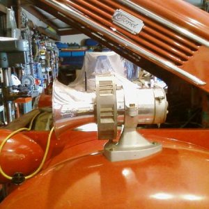 siren on a 1940 Seagrave Fire Truck, Ford Chassis S/N A6845 mfg 10/26/1940