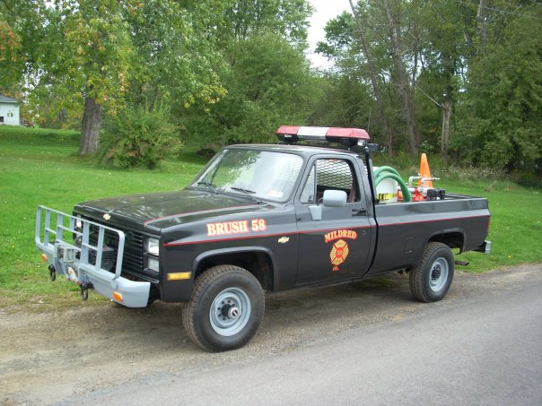 1986 Chevy Army Truck turned into a brush truck.