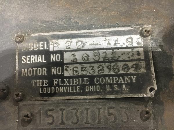 Manufacturer's Plate - 49 Flxible Buick