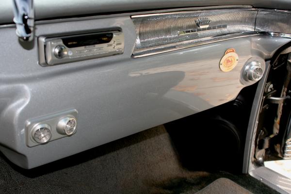 Passenger side dash conceals Vintage Air AC, Heat & Defroster.