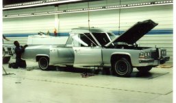 1985 Eureka Concours Classic Flower Car on final assembly line summer 1985 Walt McCall photo.jpg