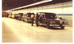 Eureka's Funeral Coach final assembly line March 1985  Walt McCall photo.jpg