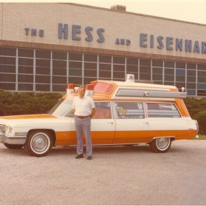 1973 AMB in front of company Web