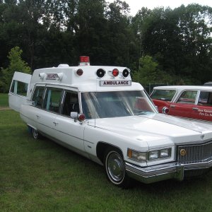 1975 Superior Cadillac 54" Ambulance purchased from Peter Orioles in New York