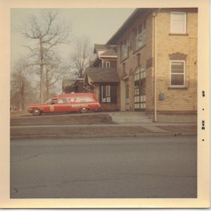 Lorain Fire Department Rescue 23 outside of Sta. 3, March 1966