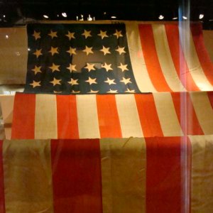 This flag flew in Flint, MI during the Civil War