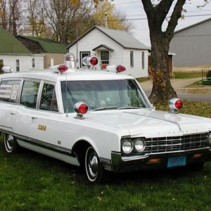 My 1965 CB Oldsmobile Orignally from California
Also saw service with Beacon Ambulance UP Michigan
and Praxel Ambulance Winona MN
