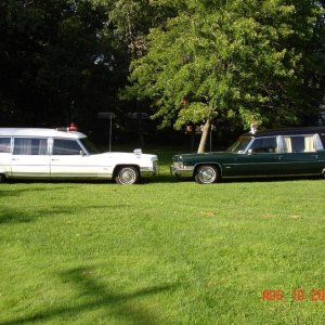 1971 Miller Meteor Combination as Ambulance & 1972 Miller Meteor as Hearse