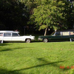 1971 and 1972 Miller Meteor Combinations set up as ambulances with sail panels.