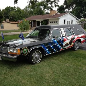 The Veteran Hearse - 1989 Ford Crown Victoria Hearse built by Imperial Coach Co.