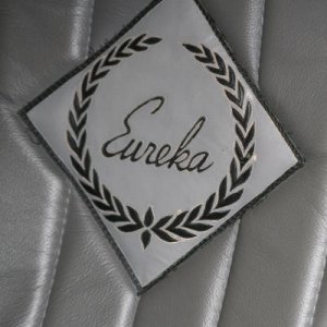 Leather Eureka Logo in seat