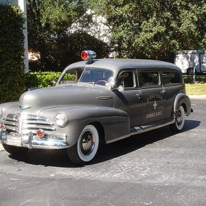 1948 Chevrolet 'Barnette' Ambulance. Another incredibly documented Coach with the cabinets full of all orig. medical gear and the orig. gurney. I Relu