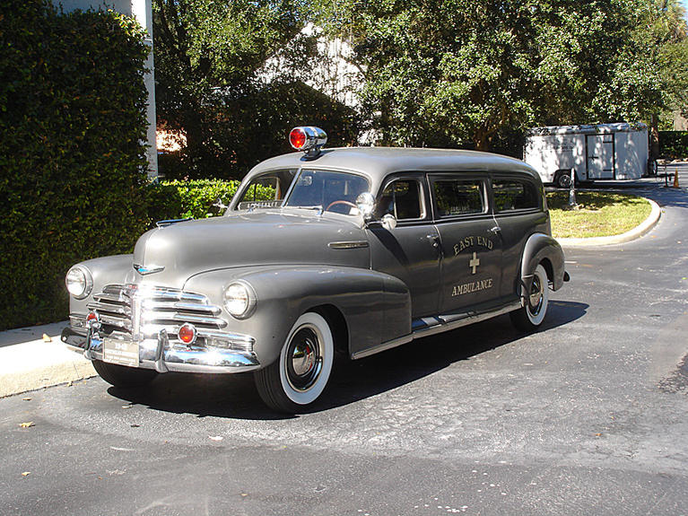 1948 Chevrolet 'Barnette' Ambulance. Another incredibly documented Coach with the cabinets full of all orig. medical gear and the orig. gurney. I Relu