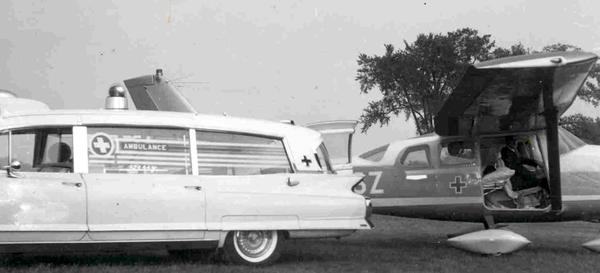 1962 Superior 42'' Rescuer Limousine Ambulance
and our air ambulance that we ran from 1946-1967.