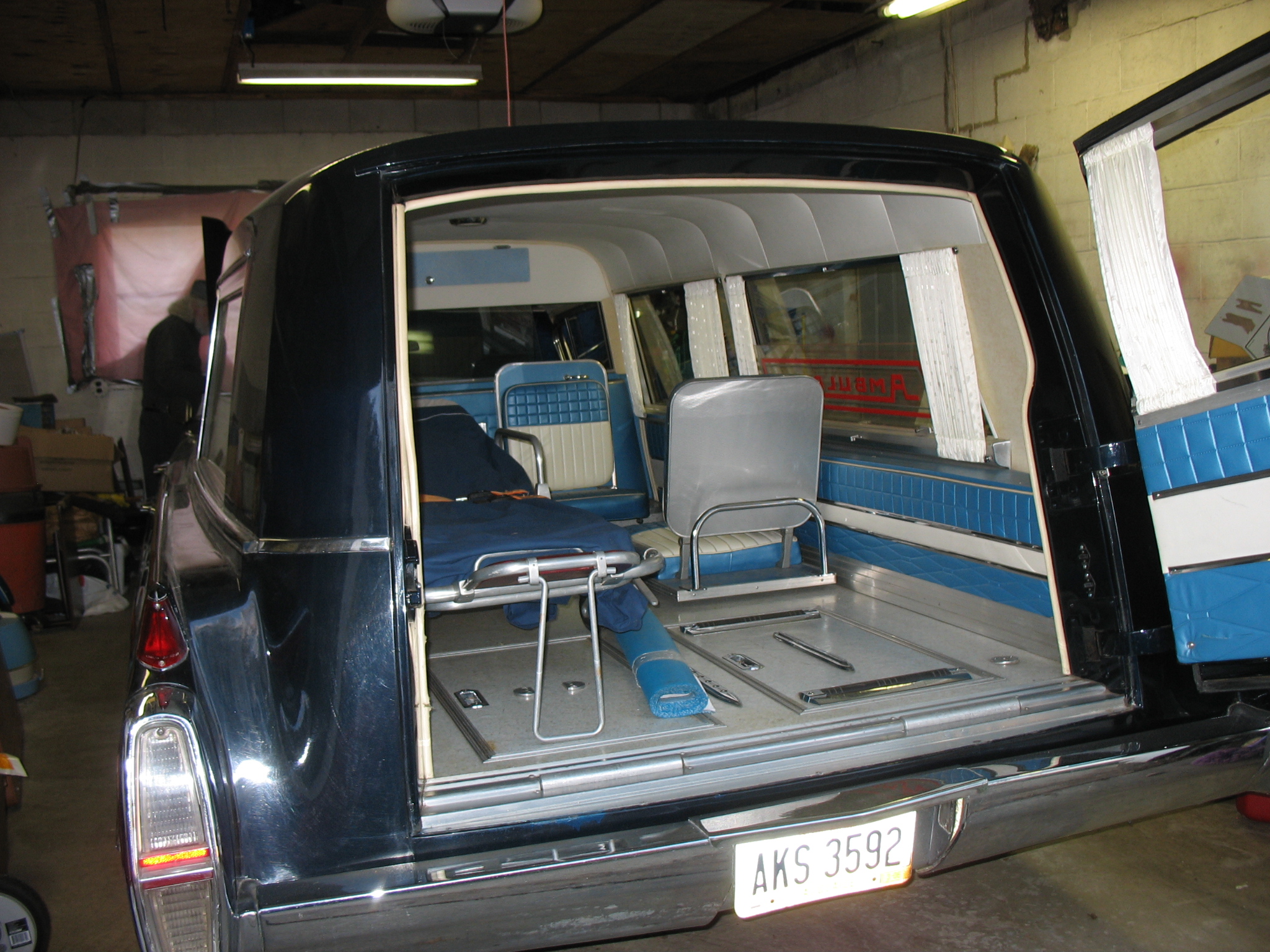 1964 Miller Meteor Limousine Combination Purchased from Jim Tighe of Galion, Ohio. The car saw service as both a hearse and ambulance for the Roberts 