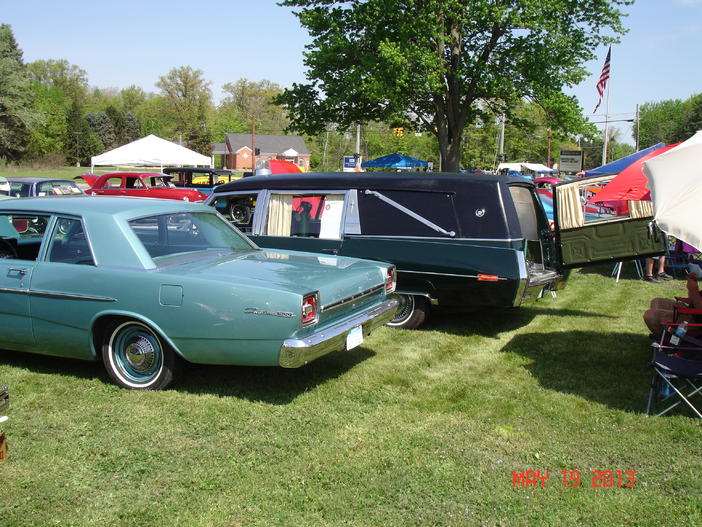 1972 MM at the 2013 Deerfield Twp Fire Department Car Show.  Lapeer County, Michigan.  My dads 1966 Ford 500 next door.