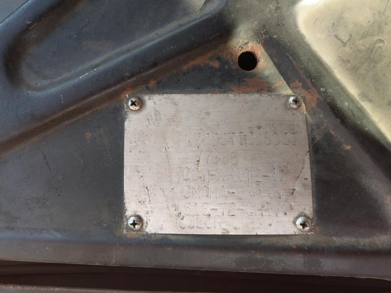 1977 Miller Meteor Lifeliner - April 21, 2020  (MM ID plate)