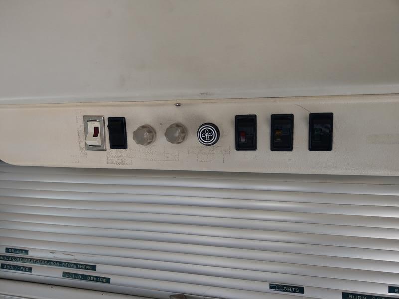 1977 Miller Meteor Lifeliner - April 21, 2020  - patient area control panel