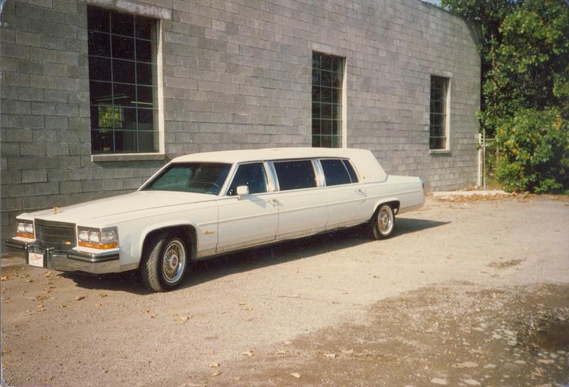 1986 Cadillac , R.S. Harper Custom Coach Works of  Fraser ,Mi Renaissance edition 63" double cut  raised roof limousine note the gold trim. This was o