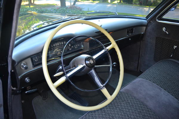 50 Meteor drivers cockpit with correct (optional "Special") NOS Steering Wheel &  dash resto.