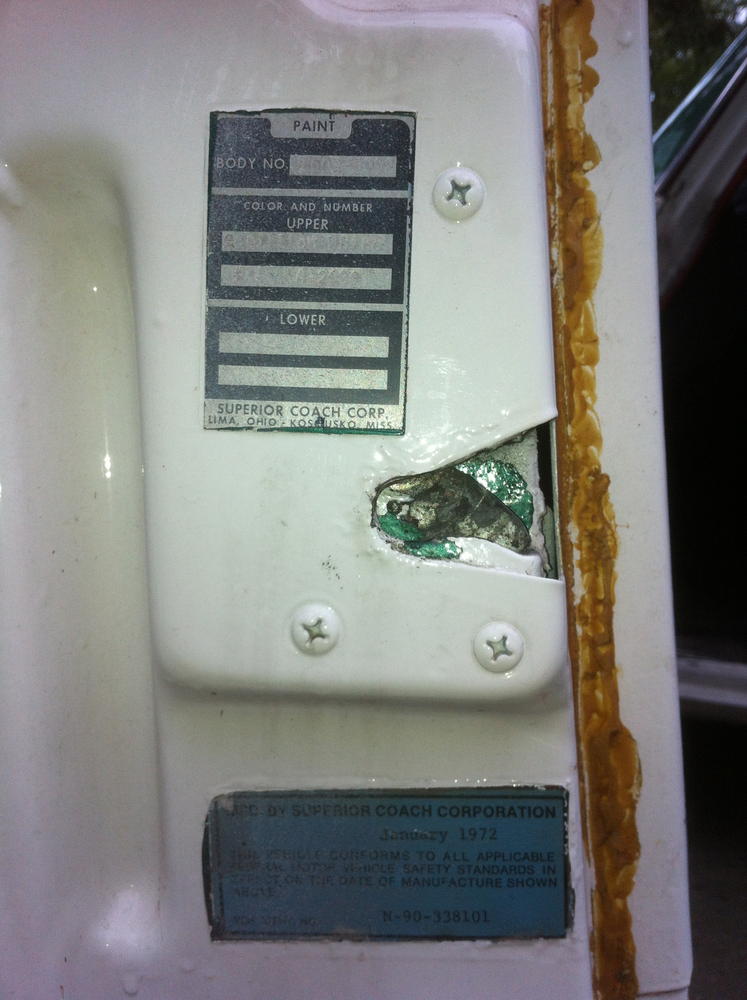 Door jamb placards. Friends of the Professional Car Society