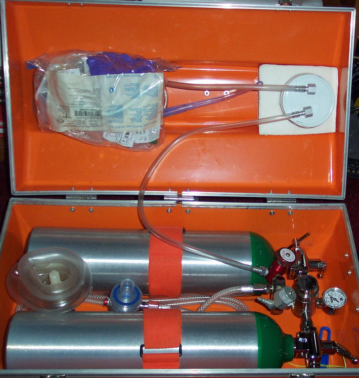 Flynn Resuscitator/Inhalator/Aspirator. I carry this as part of my jump kit. 1997 Model