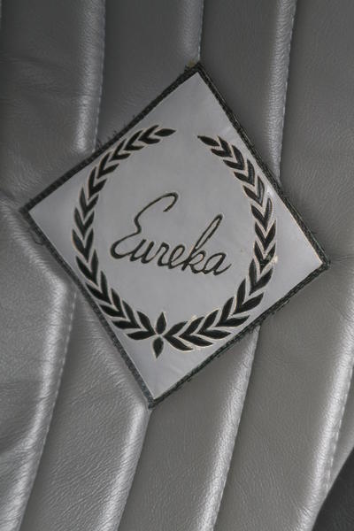 Leather Eureka Logo in seat