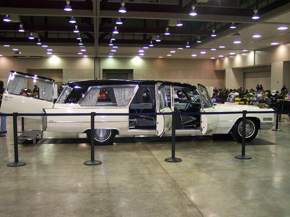 MLK Hearse of full display in all its glory at the River front center Alexandria, La.