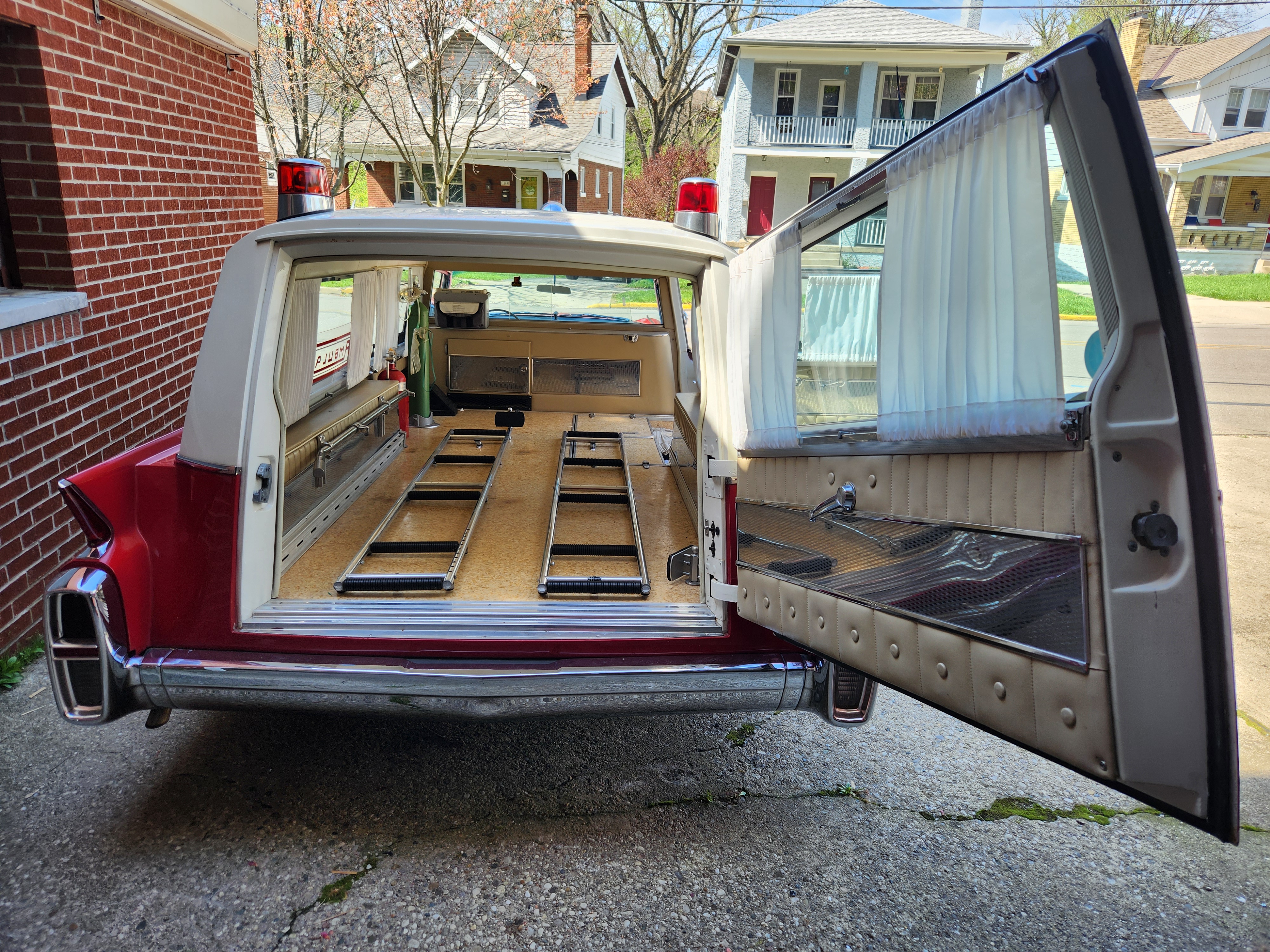 My Ambulance Set Up as a Hearse