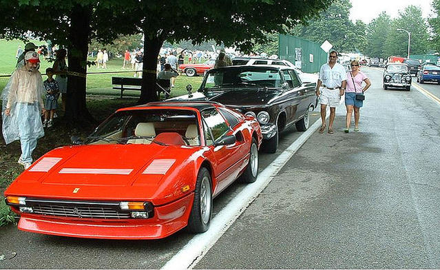 My Imperial hiding behind a Ferrari