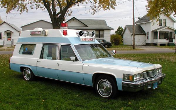 One of the last,  my 1977 Superior Cad 
orignally from F & M Ambulance Service
Fargo, ND