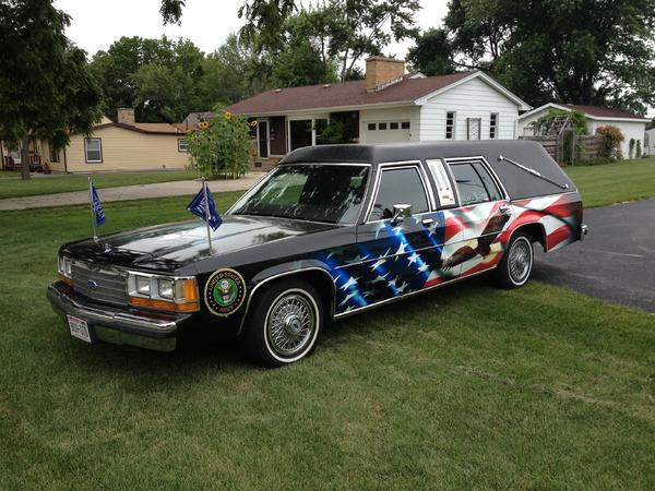 The Veteran Hearse - 1989 Ford Crown Victoria Hearse built by Imperial Coach Co.